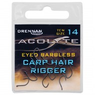 Carlige Drennan - Acolyte Carp Hair Rigger Barbless Nr. 14